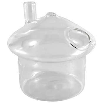Подвесная Стеклянная ваза-кашпо в форме гриба, аквариум с рыбками Rumble, Террариум, контейнер для домашнего сада