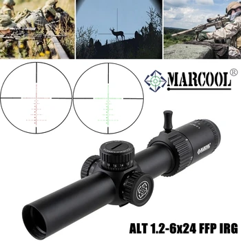 Marcool 1.2-6X2FFP IRG Охотничий оптический прицел Тактический Компактный Снайперский Red Dot Snelle Focus Optische Zicht Voor. 233 AR15.308