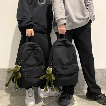 Рюкзак на плечо унисекс, повседневный однотонный рюкзак для пеших прогулок, спортивная школьная сумка на открытом воздухе, рюкзак для ноутбука большой емкости