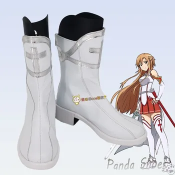 Обувь для косплея Asuna Sword Art Онлайн аниме SAO Long Cos Boots Комикс Юки Асуна Косплей костюм Реквизит Обувь для вечеринки на Хэллоуин