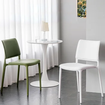 Удобные и мягкие стулья для столовой, стул для гостиной с изогнутой спинкой, современный стул, несущий нагрузку, Повседневные стулья