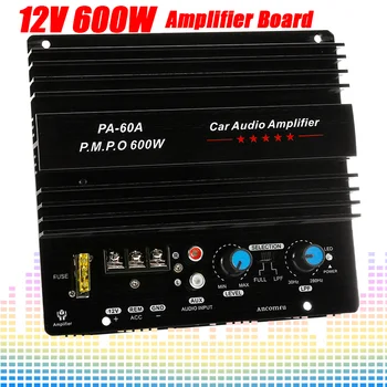 Плата моноканального усилителя 12V 600W Автомобильный Сабвуфер Усилитель басового звука Power Amplificador