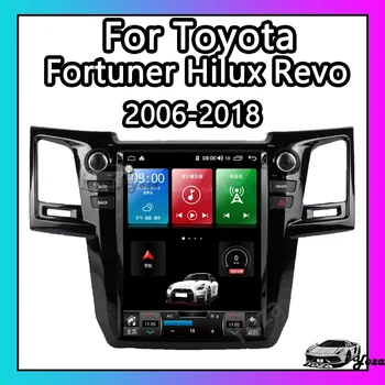 Автомагнитола Yoza Carplay для Toyota Fortuner Hilux Revo 2006-2018 Android11 Мультимедийный плеер Tesla Screen GPS Навигация стерео