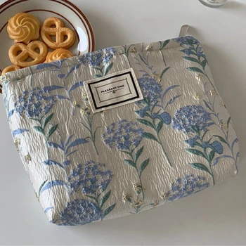 Ретро Дизайн Женские сумки через плечо Винтажный Синий цветок Женская сумка Для девочек Сумки для переноски подмышек Сумка E74B