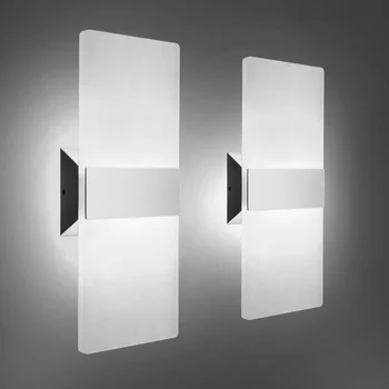 Современный минималистичный акриловый настенный светильник IP65 Для внутреннего и наружного применения, Универсальная Прикроватная тумбочка, ванная комната, коридор, Внутренний двор