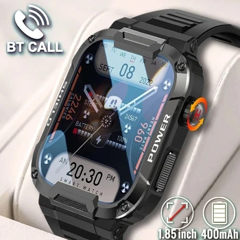 2023 Новые прочные военные смарт-часы Мужские фитнес-часы IP68 Водонепроницаемые мужские смарт-часы с Bluetooth-вызовом для Xiaomi Huawei realme
