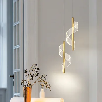 Подвесные светильники Nordic LED для внутреннего освещения, подвесная лампа для дома, прикроватная тумбочка, украшение гостиной, Обеденные столы, современная лампа для прохода