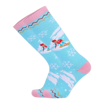 Лыжные длинные носки Женские зимние длинные теплые носки для лыжного туризма, сноуборда, скалолазания, спортивные носки