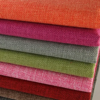 Чистый цвет диван ткань утолщенный грубый лен хлопок белье тип ткани скатерти шторы ткань ручной работы DIY швейные ткань