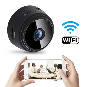 Видеокамера с удаленным монитором 1080P 360 градусов Беспроводная мини-камера наблюдения A9 Surveil Camera Умный дом