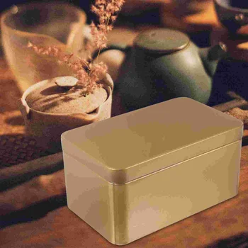 Органайзер для чайных пакетиков, коробка для чая, красная рассыпчатая коробка для чая, прямоугольный контейнер для чайных листьев, винтажная хлебница, жестяная коробка для чайных конфет.