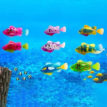 Водные Забавы Детские Игрушки Для Купания Флэш-Плавание Электронные Игрушки Для Купания Рыб Для Детей Игрушка Для Плавательного Бассейна Рыба Дети Играют В Воду Подарок