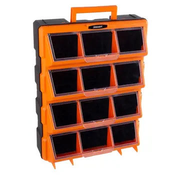 Пластиковые ящики для хранения - Винтовой органайзер на 12 ячеек - Шкаф для оборудования, принадлежностей для рукоделия или игрушек - Garage Organization by (