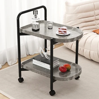 נורדי מודרני עיצוב קפה שולחן סלון יוקרה ספה צד קטן קפה שולחן מינימליסטי גלגלים Muebles יחידת טלוויזיה ריהוט