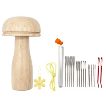 Обязательный аксессуар для шитья, набор игл для шитья в форме гриба, милый Органайзер для домашнего шитья, Ремонт, Починка, включает