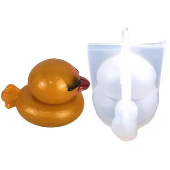 3D форма для мыла с резиновой уткой Формы для животных Формы для рукоделия в форме утки Формы для мыла ручной работы Cute Duck Craft Art Силиконовая форма для мыла DIY