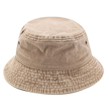 2023 Потертая джинсовая кепка рыбака, двусторонняя носимая кепка-ведро, летний солнцезащитный козырек, солнцезащитная шляпа, повседневные шляпы
