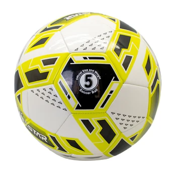 Качество тренировок Футбольный мяч официального размера из полиуретана, ТПУ, ПВХ с логотипом, напечатанным на футболе для матча