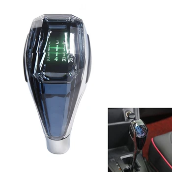 Автомобильные универсальные ручки со светодиодными кристаллами, ручка переключения передач механической коробки передач, головка рычага переключения передач для Toyota Honda Hyundai Nissan