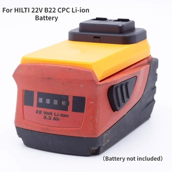 USB-адаптер питания для литий-ионных аккумуляторов HILTI 22V B22 CPC PD/QC3.0 Быстрое зарядное устройство (Батарея в комплект не входит)