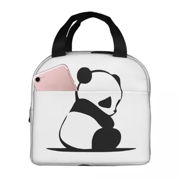 Большая панда, Термоизолированная сумка для ланча, Изолированная сумка для бенто, Контейнер для ланча, Сумки для хранения продуктов, Большой ланч-бокс, Сумка для офиса