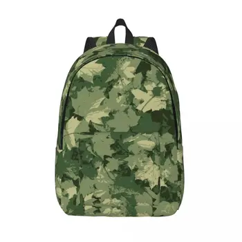 Студенческая сумка с камуфляжными листьями, рюкзак для родителей и детей, Легкий рюкзак для пары, Сумка для ноутбука