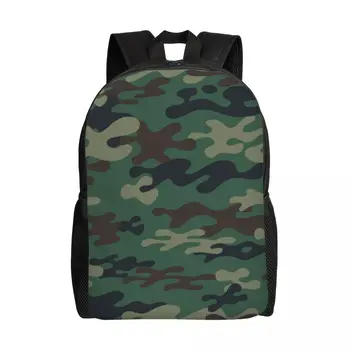 Зеленые военные камуфляжные рюкзаки для мужчин и женщин, водонепроницаемая камуфляжная сумка для солдат войны в колледже, сумка для книг с принтом