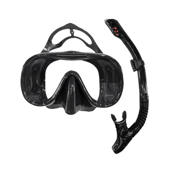 Маска для подводного плавания с трубкой, маска для подводного плавания с трубкой, Полностью сухая трубка, снаряжение для подводного плавания, Черный
