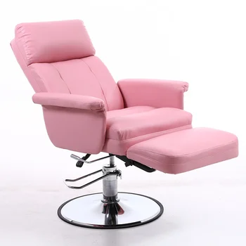 Компьютерные парикмахерские кресла с гидравлическим подъемом для красоты и наращивания ресниц, вращающееся парикмахерское кресло со спинкой для педикюра, коммерческая мебель Cadeira