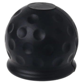 Универсальная 50-миллиметровая шаровая крышка прицепа, черная пластиковая крышка буксировочного устройства для буксировки автомобиля, буксировочная балка, прямая поставка транспортных средств