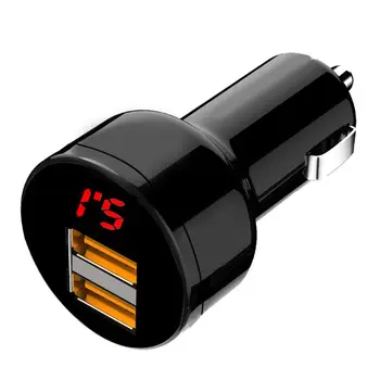 12 В /24 В С двумя портами 3.1 A USB Автомобильное зарядное устройство для сигарет, прикуриватель, Цифровой светодиодный вольтметр, адаптер питания для мобильного телефона, планшета, GPS