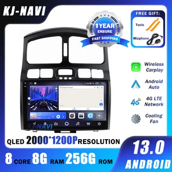 Android 13 для Hyundai Santa Fe SM 2000-2012 Для JAC S1 (Rein) 1 2007-2013 Автомобильный радиоприемник Мультимедийный видеоплеер Навигация GPS