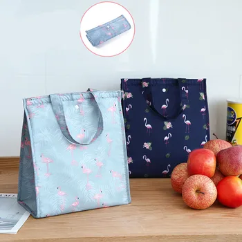 Модная сумка для ланча с теплоизоляцией, милые животные, многоцветные сумки-коробки для завтрака, женская портативная ручная упаковка, товары для пикника и путешествий