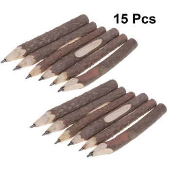 15ШТ карандашей в стиле ретро 13 см из коры Дерева, карандаши в виде веточек в деревенском стиле, подарки для детей, Дети