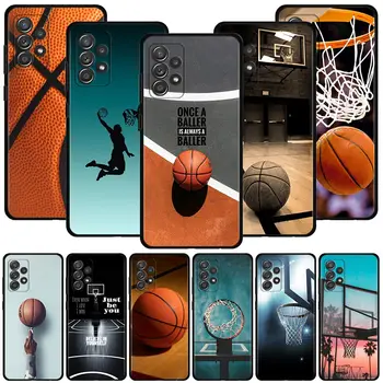 Чехол для баскетбольной корзины Samsung Galaxy A51 A71 A41 A31 A11 A01 A72 A52 A42 A32 A22 A21s A02s A12 A02 Черный Чехол в виде ракушки