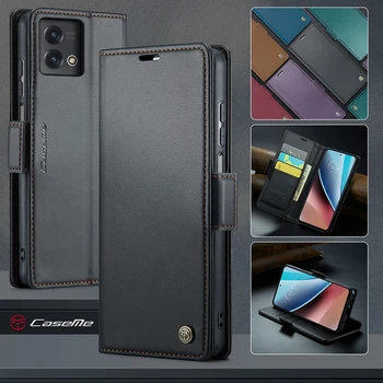 Кожаный Чехол-бумажник с рисунком Личи Для Телефона Moto G Stylus 5G 2023 Case, Полный Защитный Чехол Для Moto G Stylus 5G Coque