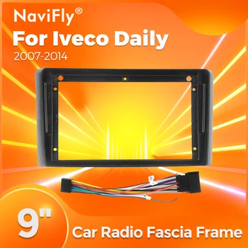 Комплект кабелей для автомобильного радиоприемника Navifly для Iveco Daily 2007-2014 Держатель центральной консоли, отделка лицевой панели, Лицевая панель