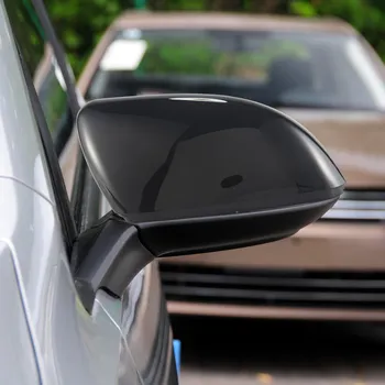 Левое + Правое Глянцевое черное Крыло, крышка зеркала заднего вида для Touran Golf Mk6