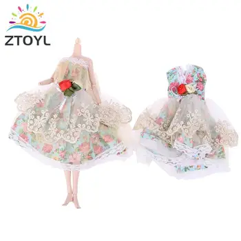 Модная кукольная одежда 1ШТ для кукол 1/6 30 см, толстая принцесса, высококачественное платье, модные аксессуары, подарок для куклы-одевалки