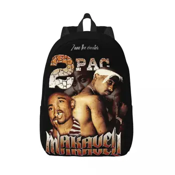Тупак 2PAC Сумасшедший рэп-рюкзак 90-х для мужчин и женщин, классный школьный рабочий рюкзак для ноутбука, холщовые сумки в подарок
