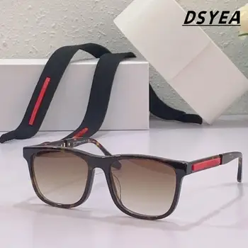 Новые модные прямоугольные мужские солнцезащитные очки с высококачественными ремешками по индивидуальному заказу, фирменные дизайнерские женские очки для путешествий