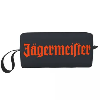 Дорожная косметичка с логотипом Jagermeister, женский органайзер для туалетных принадлежностей и макияжа, женский набор для хранения косметики Dopp