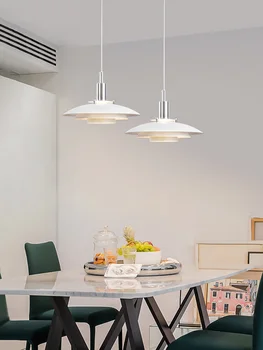 Столовая Красочная лампа с зонтиком, Ресторанная подвесная лампа в скандинавском датском стиле, светодиодная люстра, арт-бар, Кухонная подвесная лампа