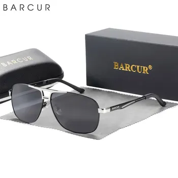 Мужские поляризованные солнцезащитные очки BARCUR, модные солнцезащитные очки в металлической оправе, женские очки с защитой от UV400 для вождения и многое другое!