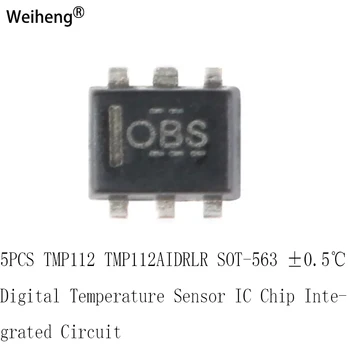 5ШТ TMP112 TMP112AIDRLR SOT-563 ± 0,5 ℃ Цифровой датчик температуры микросхема интегральной схемы