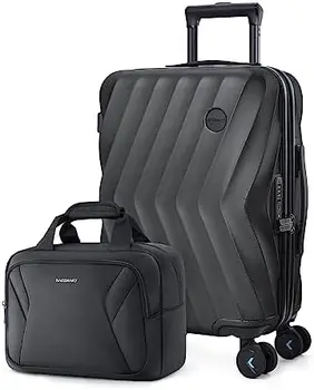 Ручная кладь, чемодан PC Hardside, одобренный авиакомпанией, 20-дюймовая ручная кладь с вращающимися колесиками, жесткий чехол для дорожного багажа