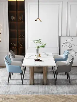 Обеденный стул Nordic home light, роскошный современный минималистичный итальянский минималистичный обеденный стол, стул для маджонга для гостиничной конференции