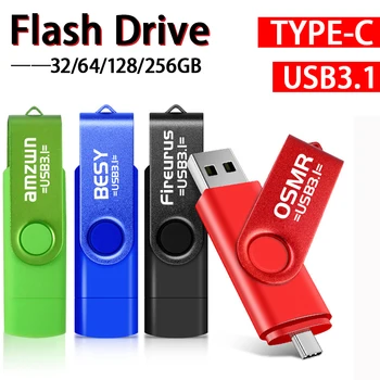 Флэш-драйвер Для смартфона TYPE-C USB 3.1 С Двусторонней Передачей Данных Memory Stick Для Ноутбука, Планшетного ПК, OTG U Disk Backup Pen Driver