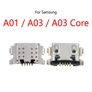 Для Samsung Galaxy A01 A015F/A03 A035F/A03 Core A032F Док-станция для зарядки через Micro USB, Порт для зарядки, Разъем Jack