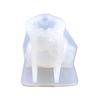 Легко моющаяся силиконовая форма для свечей 3D Mini Deer для проекта 